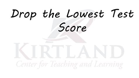 does michael stack drop your lowest test score|lowest 3 test scores.